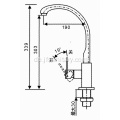 Qualitativer Messing-Küchenmischer-Tap mit Schwenk